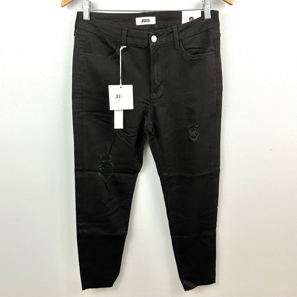 JBD High Rise Destroyed Skinny With Released Hem Denim Jeans NWT Size 28